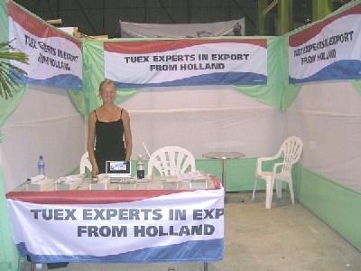 Our booth at the KKF Fair in Paramaribo 2007